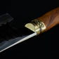 Product Information：  Full length: 38.3cm Blade length: 24cm Handle length: 13cm Blade width: 10.7cm Thickness: 0.5cm Blade material: spring steel  Handle material: rosewood, fittings: brass