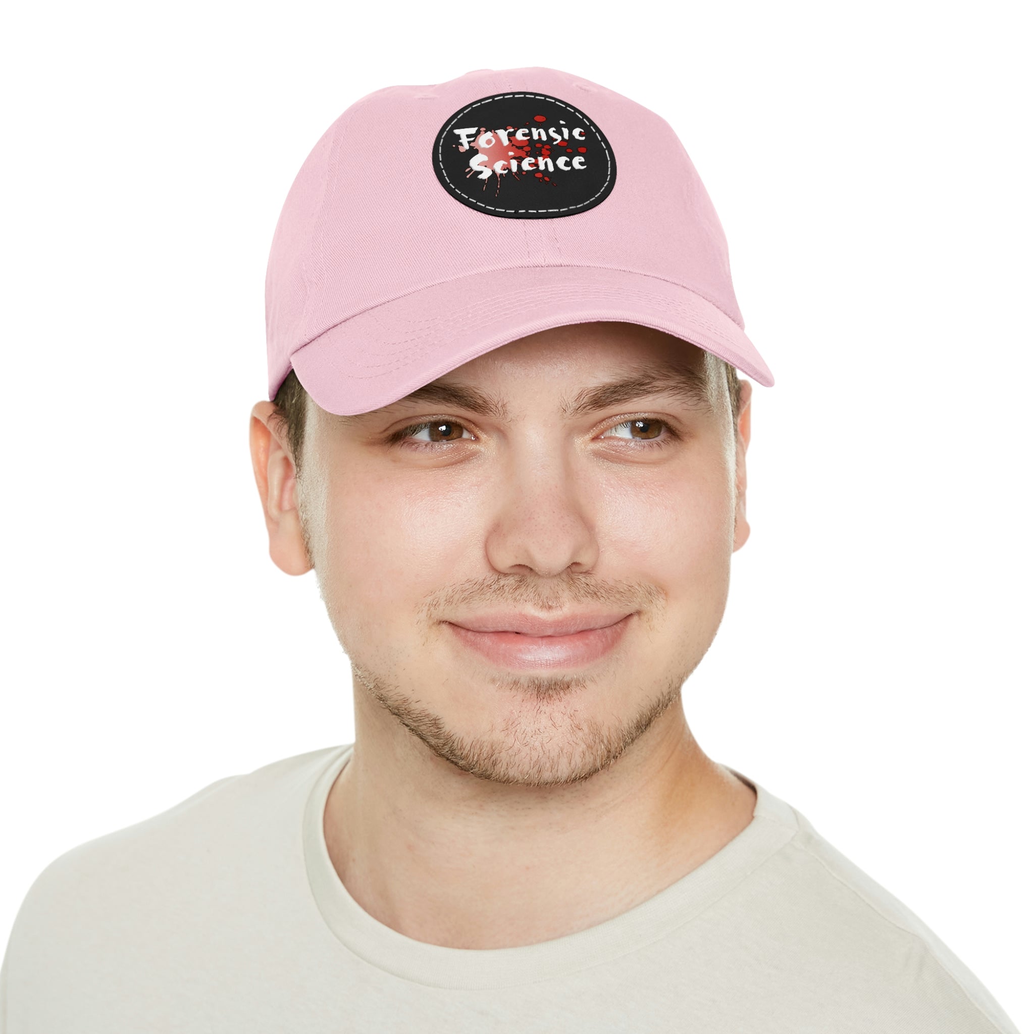 This forensic science hat is adjustable and has a leather patch which are made from 100% bio-washed chino twill. It's a very comfortable yet sturdy material that will last for ages.