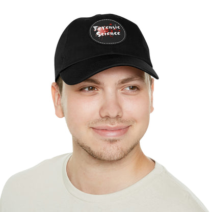 This forensic science hat is adjustable and has a leather patch which are made from 100% bio-washed chino twill. It's a very comfortable yet sturdy material that will last for ages.