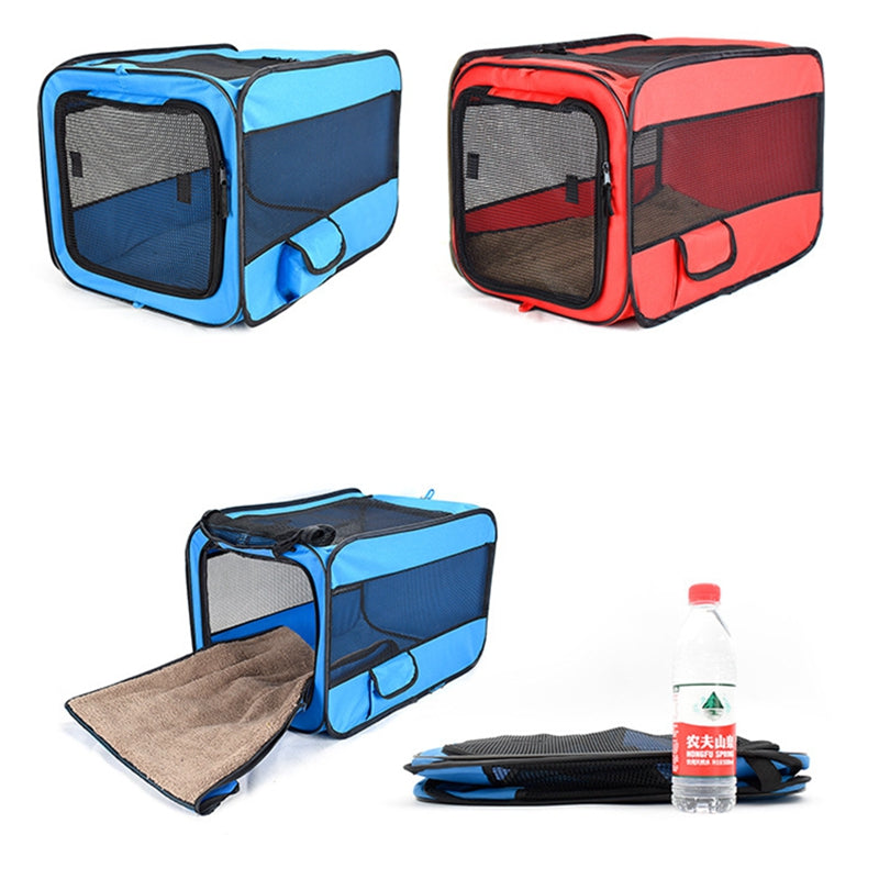The Car Dog Safety Kennel is designed for your canine's comfort and safety. Constructed with a breathable mesh fabric, the kennel offers a safe and secure fit for most standard cars and SUVs.