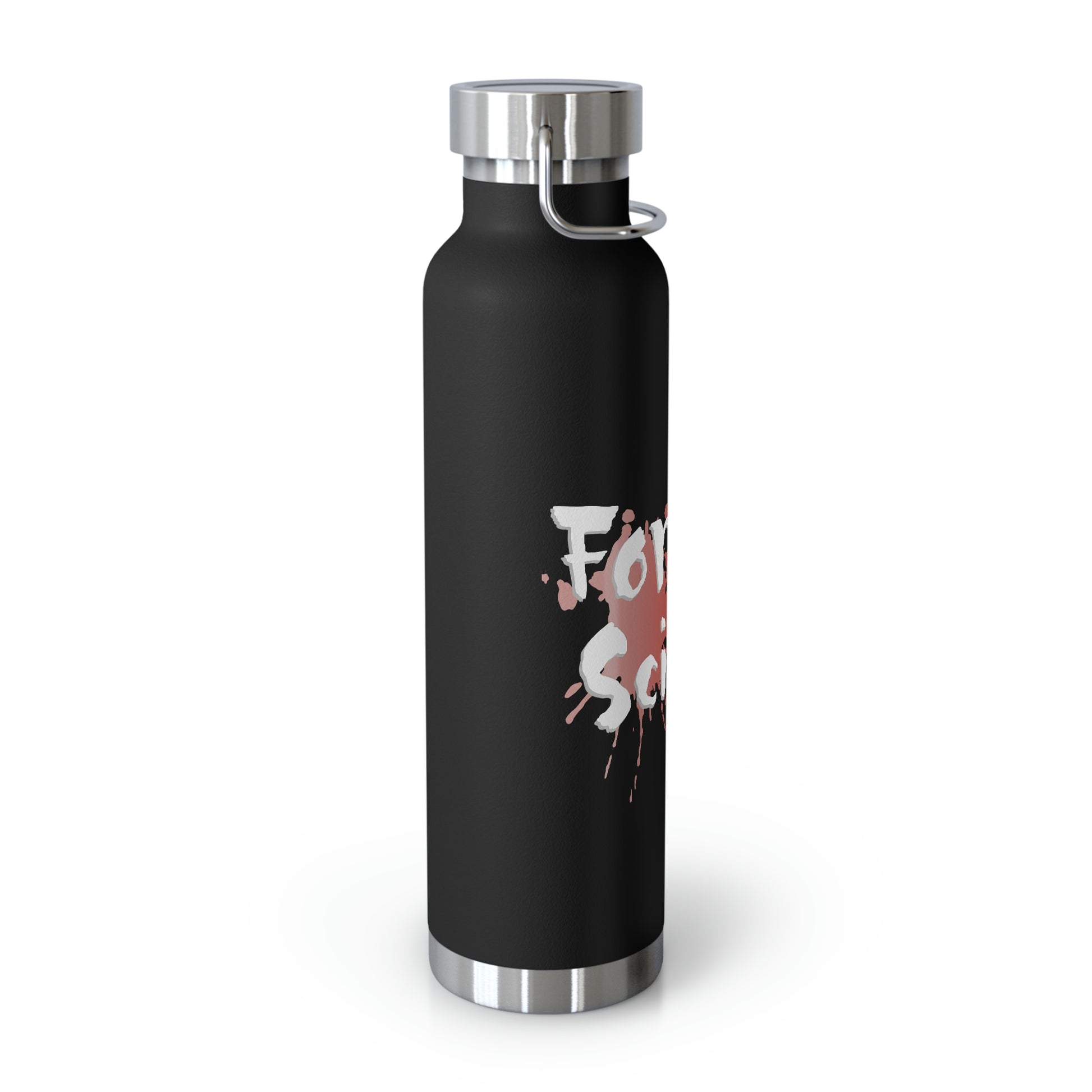 This Original Forensic Science design copper vacuum insulated bottle has Double-wall construction means that hot liquids can remain hot up to 12 hours while colder choices can last a full 48 hours; that’s two whole days.