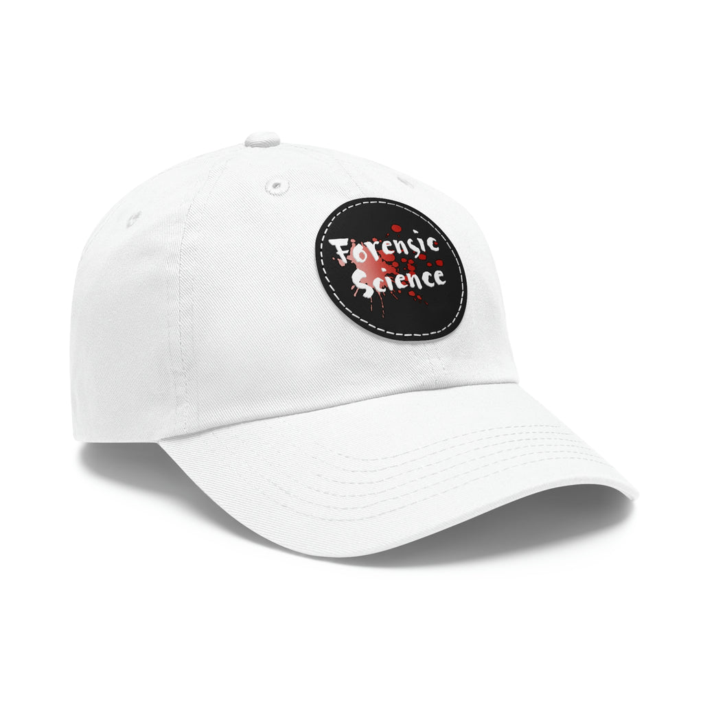 This forensic science hat is adjustable and has a leather patch which are made from 100% bio-washed chino twill. It's a very comfortable yet sturdy material that will last for ages.