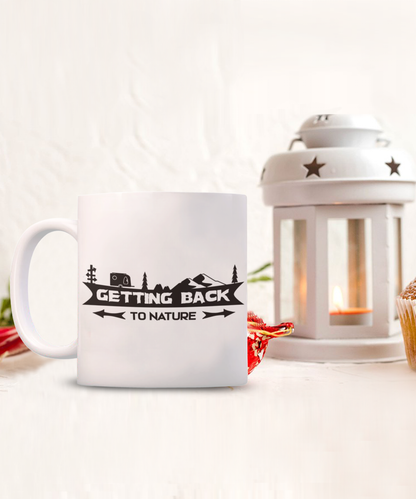 Indulge in the calming aroma of freshly brewed coffee with our Getting Back To Nature Coffee Mug! Made with high-quality materials and a nature-inspired design, this mug will enhance your coffee drinking experience and bring a sense of peace and tranquility to your daily routine. Start your day off right with this beautiful and functional mug!