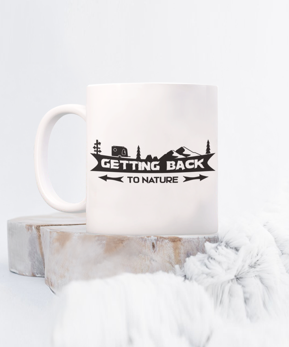 Indulge in the calming aroma of freshly brewed coffee with our Getting Back To Nature Coffee Mug! Made with high-quality materials and a nature-inspired design, this mug will enhance your coffee drinking experience and bring a sense of peace and tranquility to your daily routine. Start your day off right with this beautiful and functional mug!