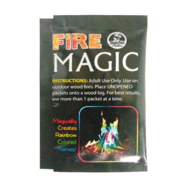 This colored flame powder is a festive item that can make flames with different colors. It is suitable for adding atmosphere for camp fire or fireplace. 