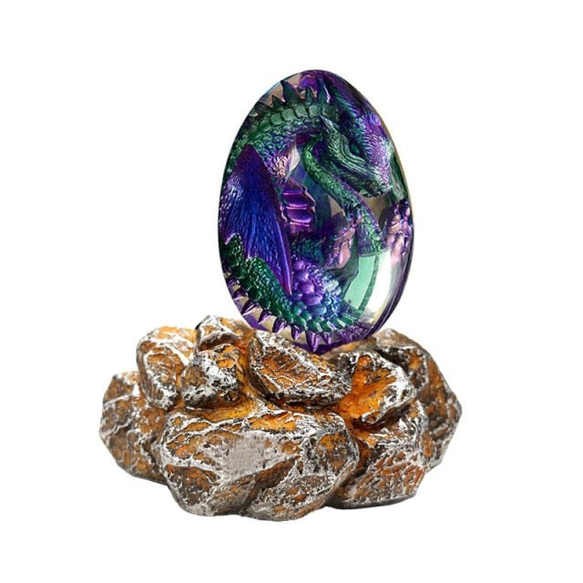 These dragon eggs are made of high-quality resin, crystal clear, strong and durable, not easy to damage and easy to store. This is the perfect mystical collection, own this dragon egg or give it to dragon fantasy lovers!