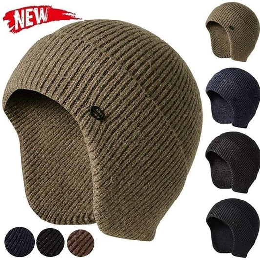 This warm imitation rabbit thermal knitted woolen beanie is soft and windproof, so it's great for outdoor sports yet nice for daily casual use as well.