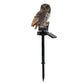 Adorable Solar power lights, no wiring required, absorbs sunlight for a few hours during the day and lights up at night.